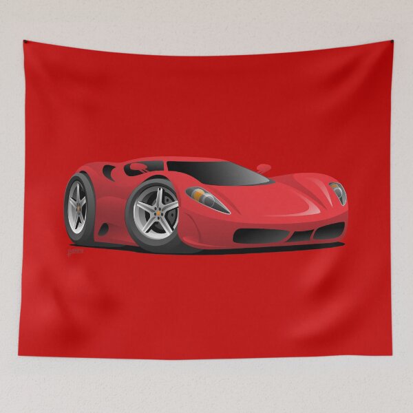 Item preview, Red Hot European Style Sports-Car Cartoon designed and sold by hobrath.
