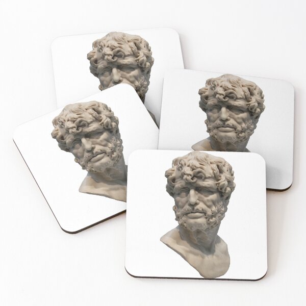Item preview, Seneca Stoicism Philosophy Ancient Greek Roman Quote Bust Face designed and sold by Princeps-.