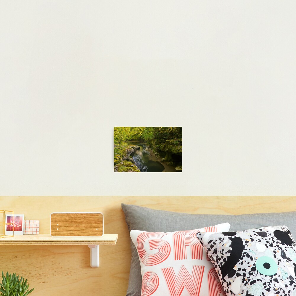 Sunlight on Seran river Photographic Print