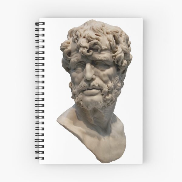 Item preview, Seneca Stoicism Philosophy Ancient Greek Roman Quote Bust Face designed and sold by Princeps-.