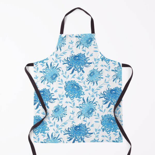Item preview, Chrysanthemum Aqua designed and sold by lolabekstudio.