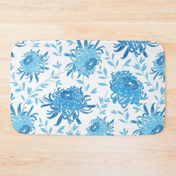 Item preview, Chrysanthemum Aqua designed and sold by lolabekstudio.