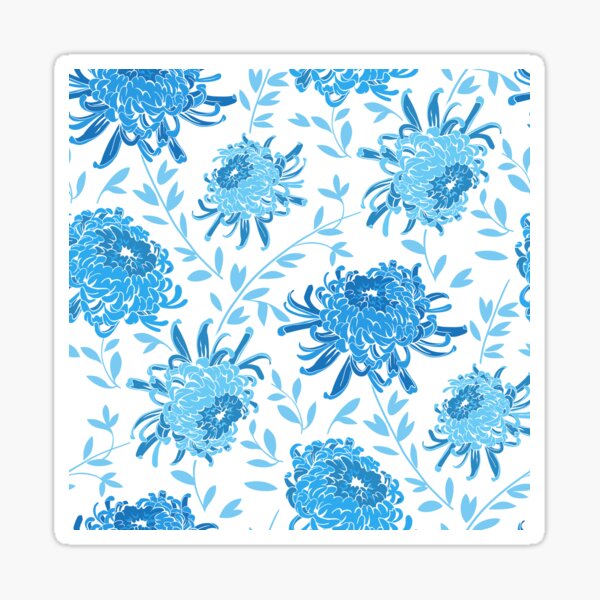 Chrysanthemum Aqua Sticker