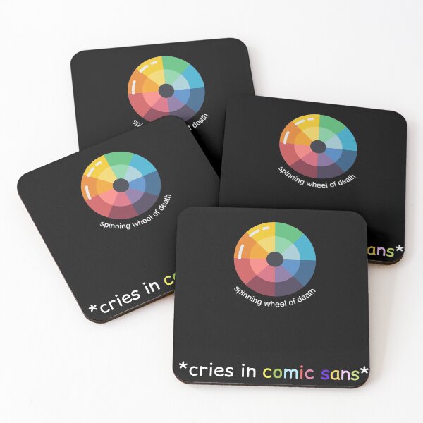 Item preview, spinning wheel of death cries in comic sans designed and sold by Gotafeeling.