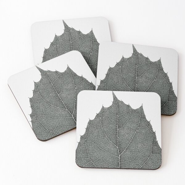 Item preview, Dried Leaves Black and White Wall Art, Modern Abstract Art, Leaves Photography designed and sold by SirajDecors.