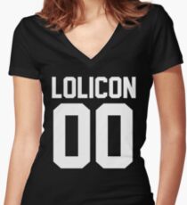 Lolicon 00 Women's Fitted V-Neck T-Shirt