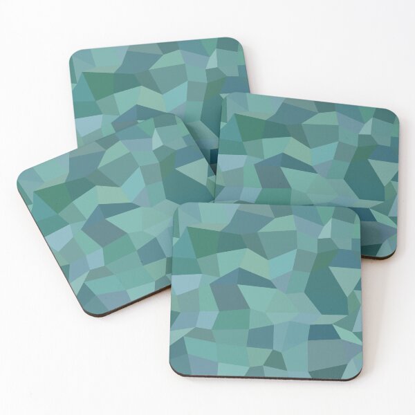 Item preview, Teal Polygon Modern Abstract Pattern designed and sold by LashCreations.