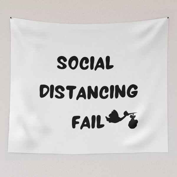 Item preview, Pregnancy Announcement Shirt | Social Distancing Fail  designed and sold by Aura __Print.