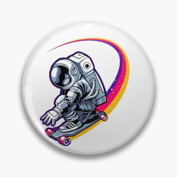 Item preview, Trippy Astronaut Skating designed and sold by ozumdesigns.