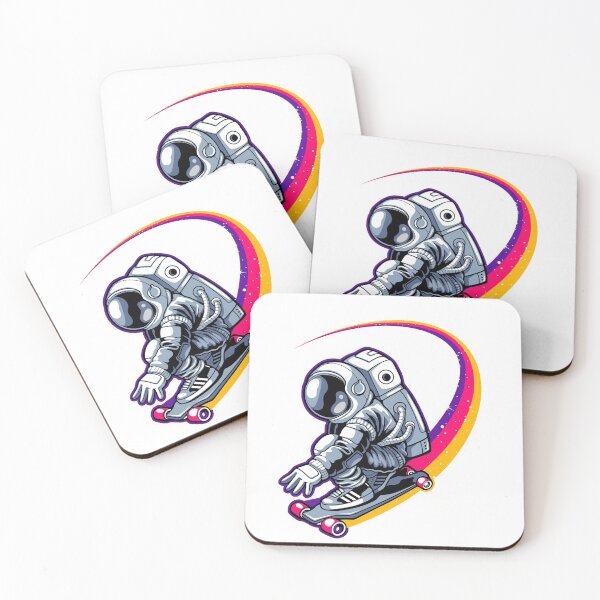Item preview, Trippy Astronaut Skating designed and sold by ozumdesigns.