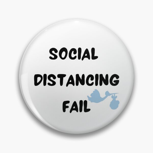 Item preview, Social Distancing Fail / Pregnancy Announcement  designed and sold by Aura __Print.