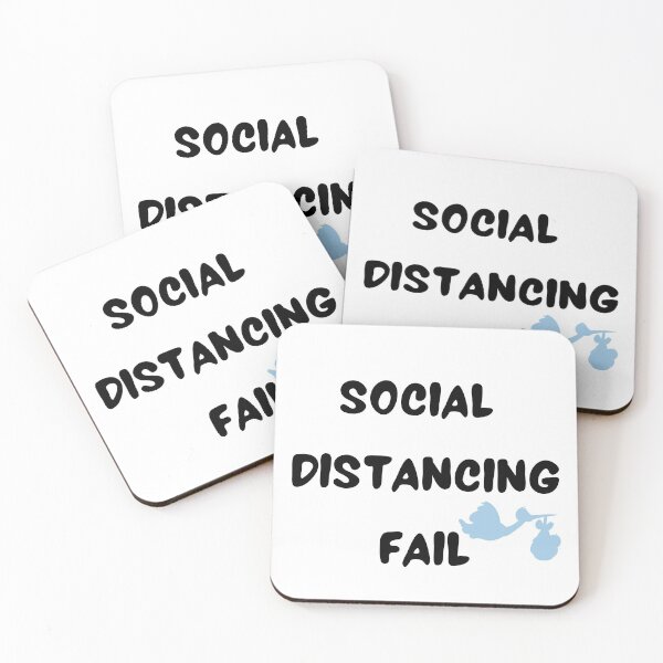 Item preview, Social Distancing Fail / Pregnancy Announcement  designed and sold by Aura __Print.