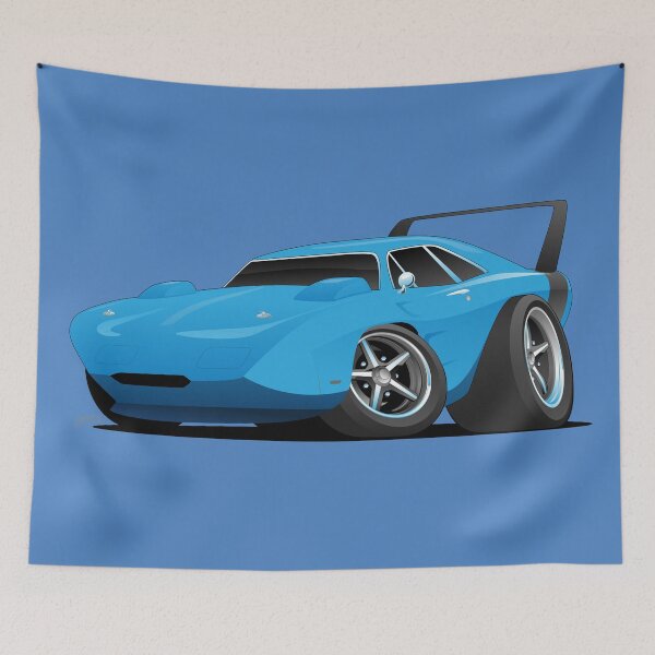 Item preview, Classic American Winged Muscle Car Hot Rod Cartoon designed and sold by hobrath.