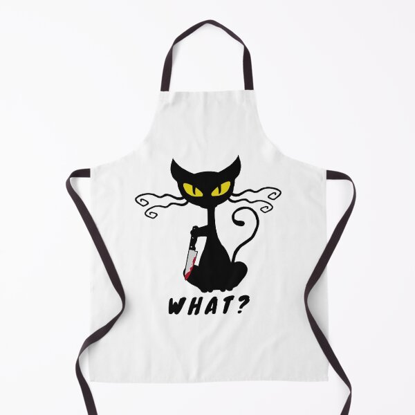 Item preview, Cat What? Murderous Black Cat With Knife designed and sold by yoshra.