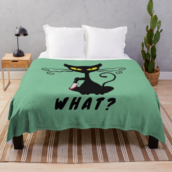 Item preview, Cat What? Murderous Black Cat With Knife  designed and sold by yoshra.