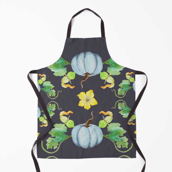 Item preview, Pumpkin Vines and Flowers Watercolor Pattern designed and sold by Casey Wilkinson.