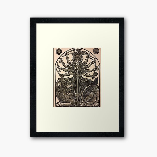Vista previa del artículo con la obra «Maa Durga | Diosa | shakti», diseñado y vendido por banothsonu.