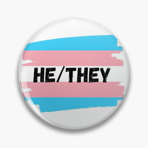 Transgender HE pronouns sticker 