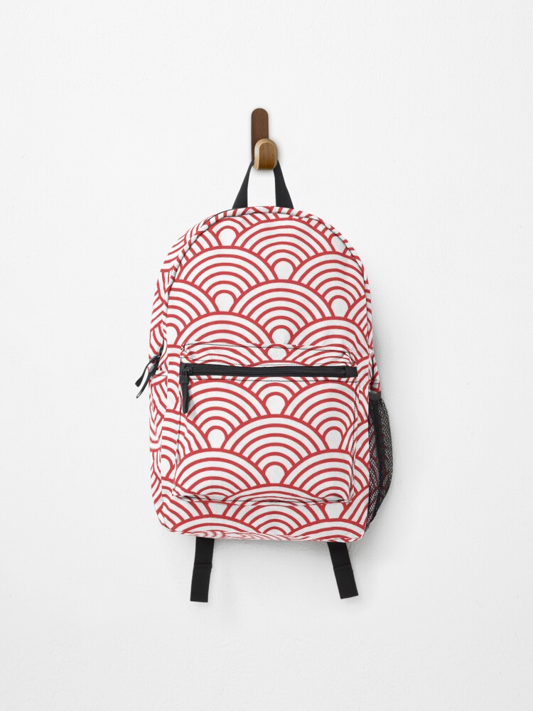 Thumbnail 1 of 3, Backpack, Retro Geometric Fan Pattern 541 designed and sold by tonymagnerart.