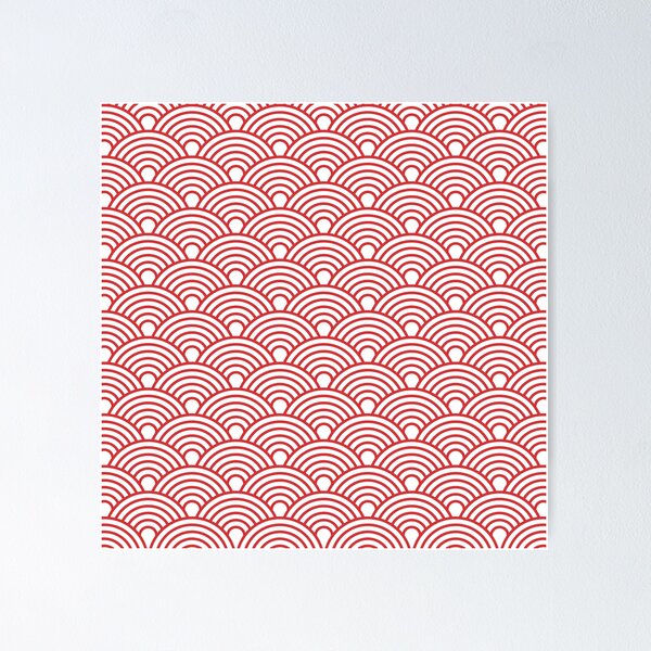 Item preview, Retro Geometric Fan Pattern 541 designed and sold by tonymagnerart.
