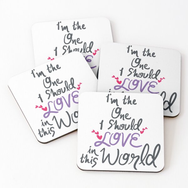 Item preview, Im the one i should love in this world Lettering Design designed and sold by Khotekmei.