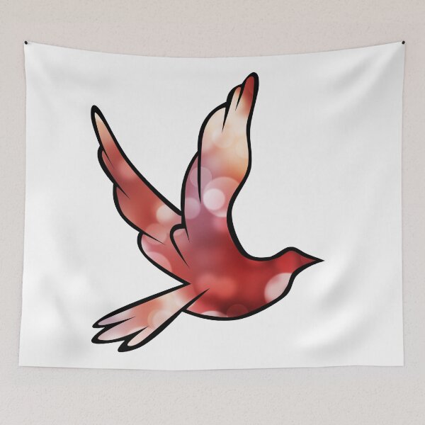 Item preview, Red Dove Made of Light Orbs designed and sold by BuzzySpaceBee.