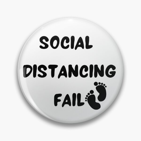 Item preview, Social Distancing Fail / Pregnancy Announcement designed and sold by Aura __Print.