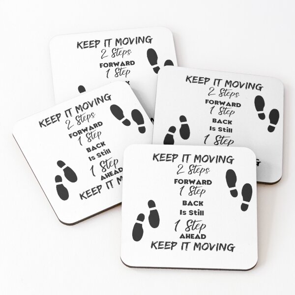Item preview, Two Steps Forward Keep It Moving designed and sold by 52andretired.