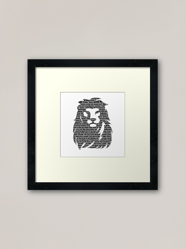 Aslan Quote Narnia Art Print, artist unknown