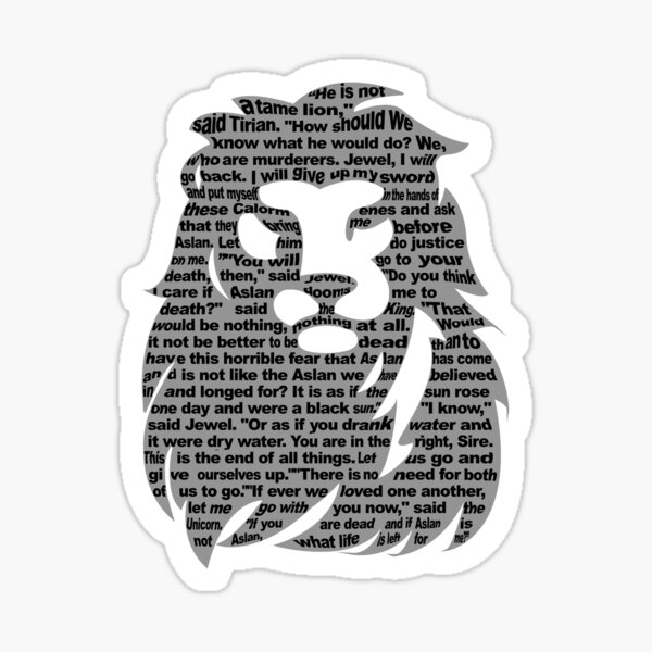 Vista previa del artículo con la obra «C.s. crónicas de lewis de narnia aslan», diseñado y vendido por ReformedBeard.