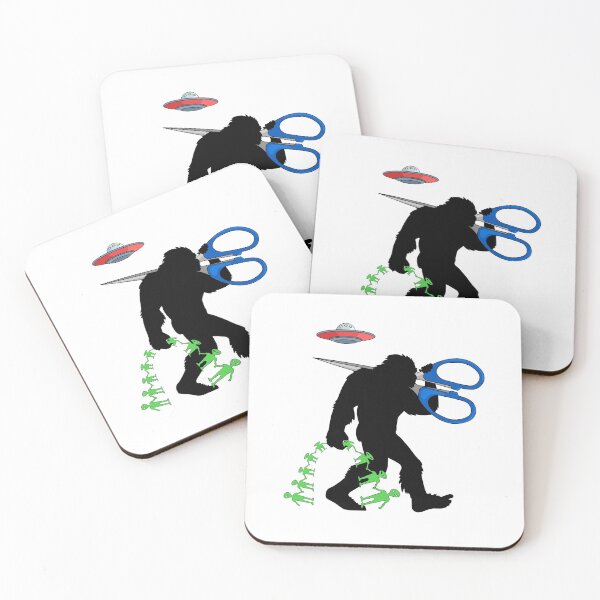 Item preview, Bigfoot Scissors & Alien Paper Doll Chain Craft designed and sold by Maria Garcia.