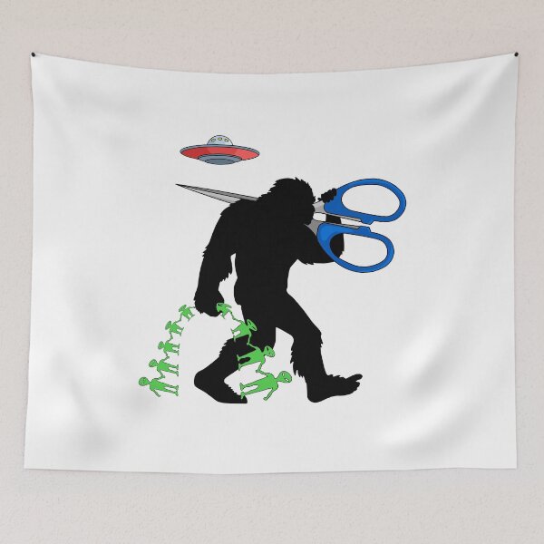 Item preview, Bigfoot Scissors & Alien Paper Doll Chain Craft designed and sold by Maria Garcia.