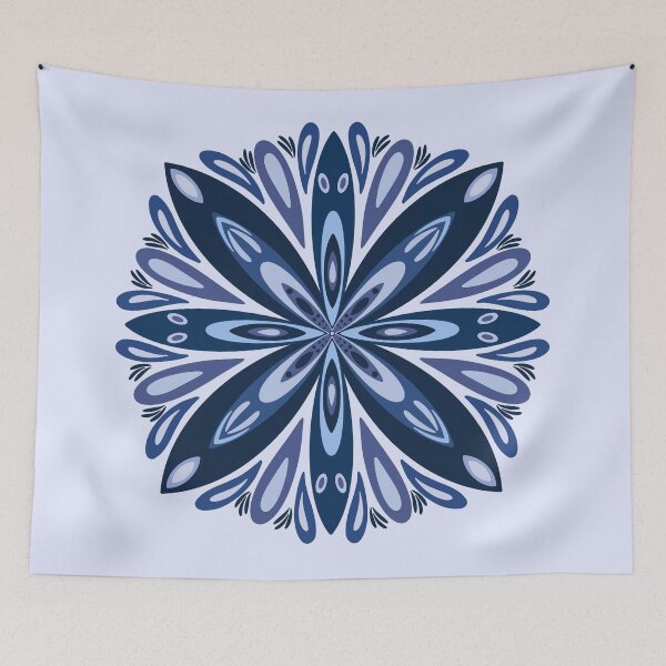 Item preview, Minimalist flower mandala. designed and sold by Jaded Willow.