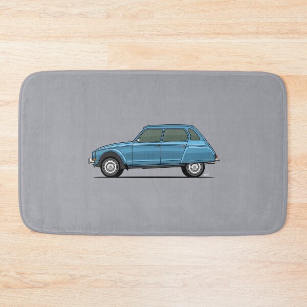 Item preview, Ci troen Dyane single side view illustration - Blue designed and sold by RJWautographics.