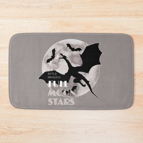 Item preview, Bats and Dragons in a Full Moon Night designed and sold by Black Brigid.