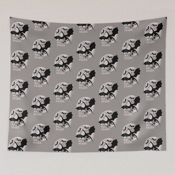 Item preview, Bats and Dragons in a Full Moon Night designed and sold by Black Brigid.