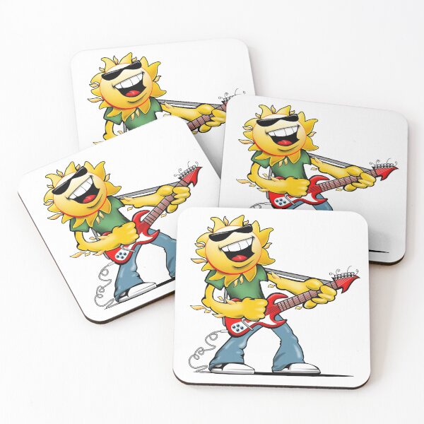 Item preview, Guitar Jammin' Sun Cartoon designed and sold by hobrath.