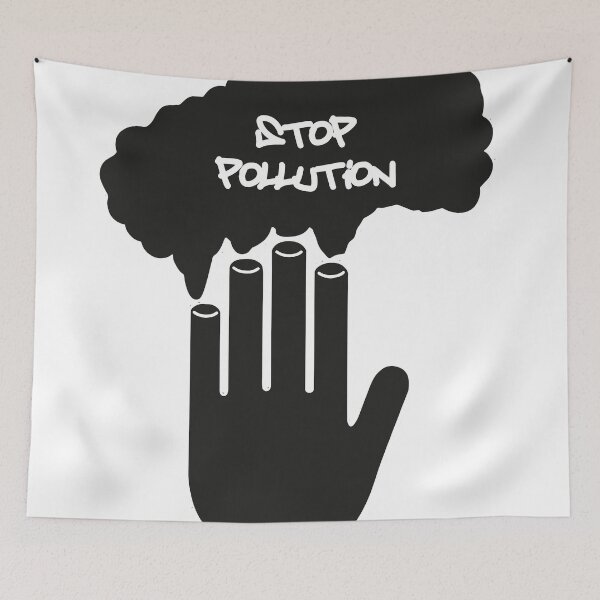 Item preview, Stop pollution designed and sold by ArtinaStudio.