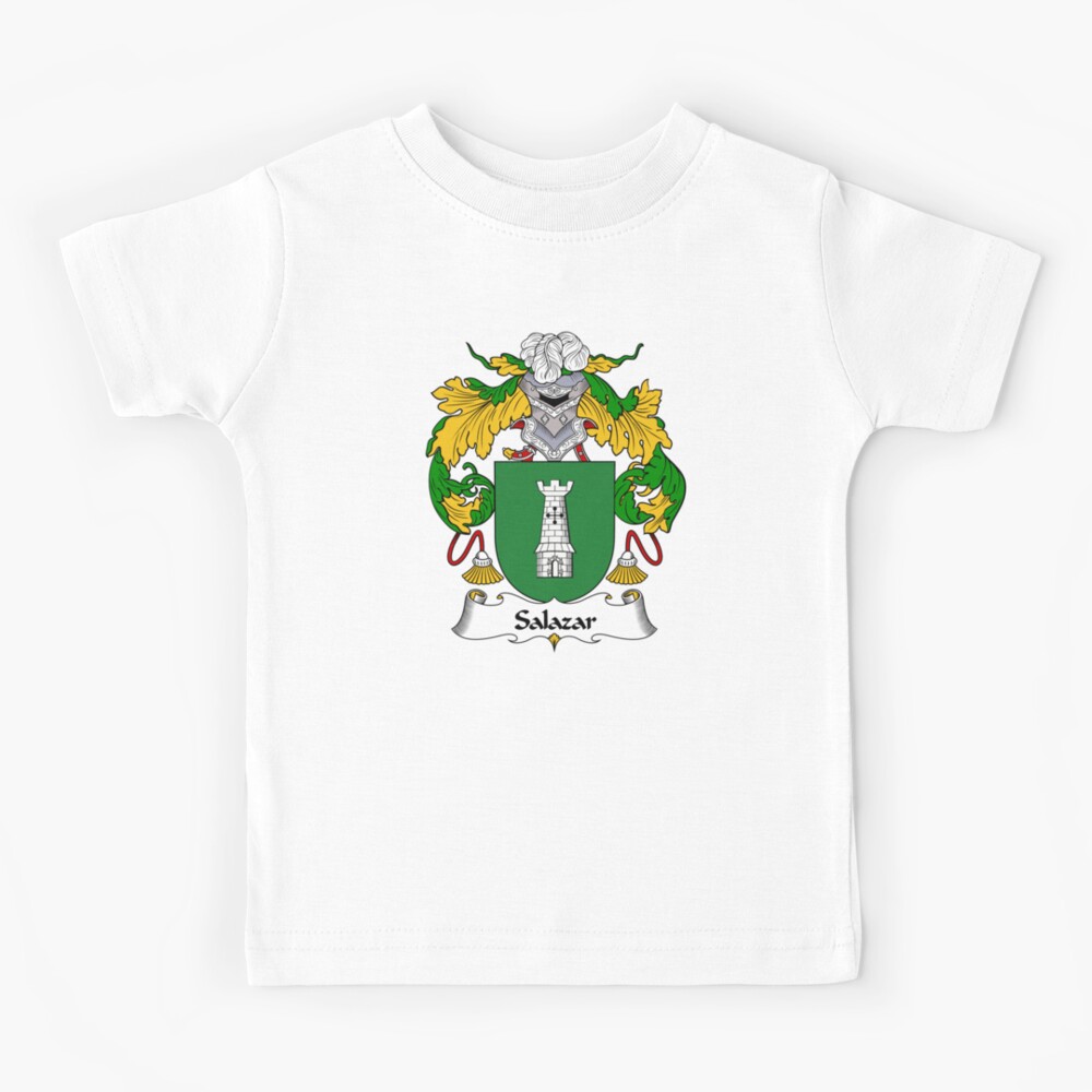 “Salazar Coat of Arms/Family Crest” Kids T-Shirt by carpediem6655