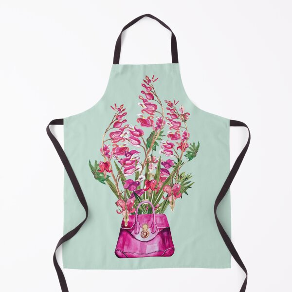 Item preview, Corazones sangrantes rosados y bolso rosa, flores vintage, acuarela designed and sold by IngaDesign.