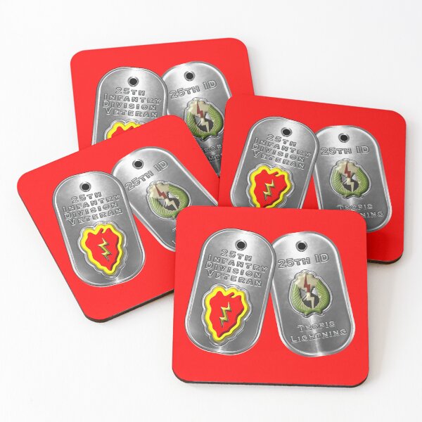 Item preview, 25th Infantry Division “Tropic Lightning Vintage Tags” designed and sold by SoldierAlways.