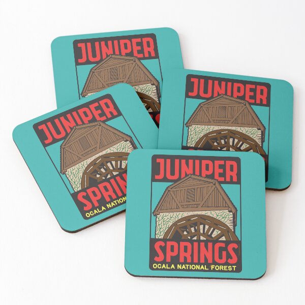 Artikelvorschau, Juniper Springs, Ocala National Forest - Retro-Stil entworfen und verkauft von Adam Icenogle.
