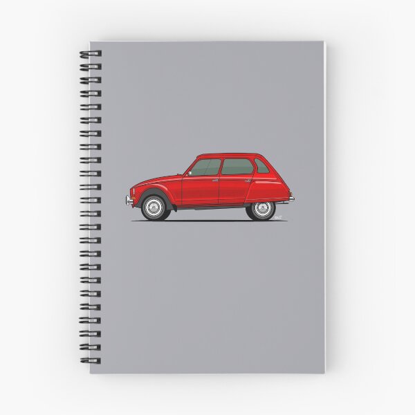 Item preview, Citron Dyane single side view illustration - Red designed and sold by RJWautographics.