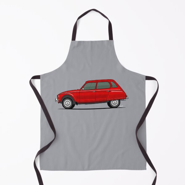 Item preview, Citron Dyane single side view illustration - Red designed and sold by RJWautographics.