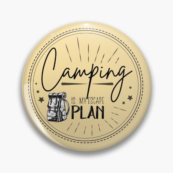 Item preview, camping is my escape plan  designed and sold by full-art.