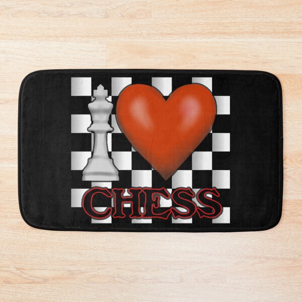 Item preview, I Love Chess, heart, queen designed and sold by ronnieyoung.