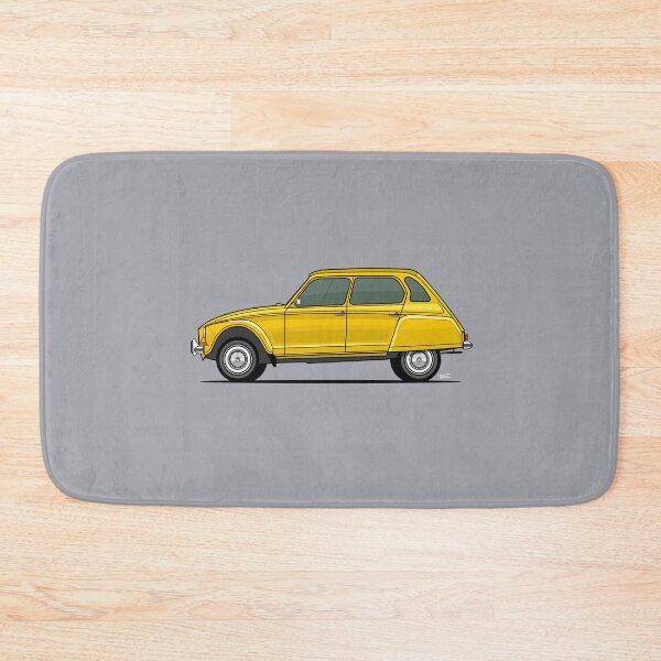 Item preview, Cit roen Dyane single side view illustration - Yellow designed and sold by RJWautographics.