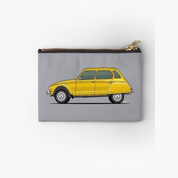 Item preview, Cit roen Dyane single side view illustration - Yellow designed and sold by RJWautographics.