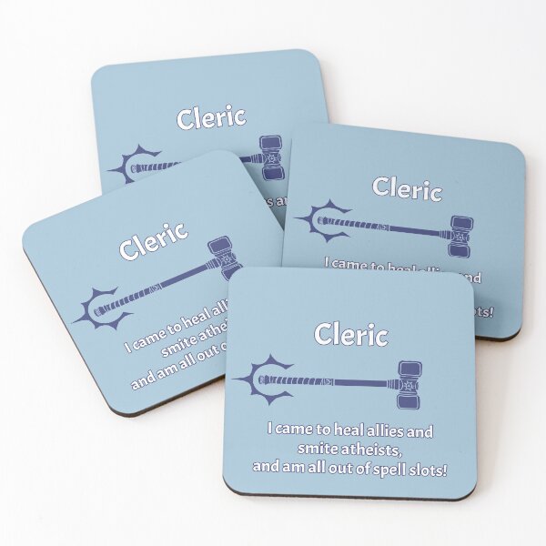 Item preview, Cleric Smiting Atheists designed and sold by ianablakeman.