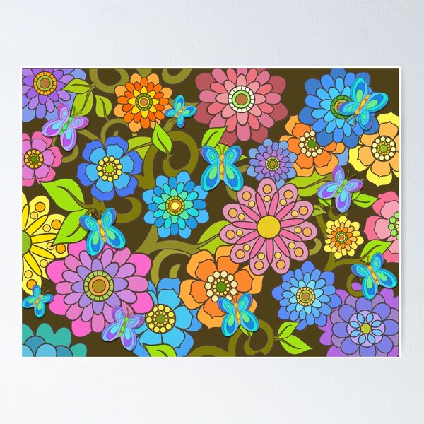 Item preview, Floral Garden with Butterflies designed and sold by Alondra.
